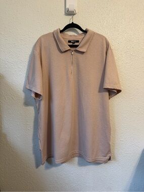 3XL Fashion Nova Dusty Pink Polo